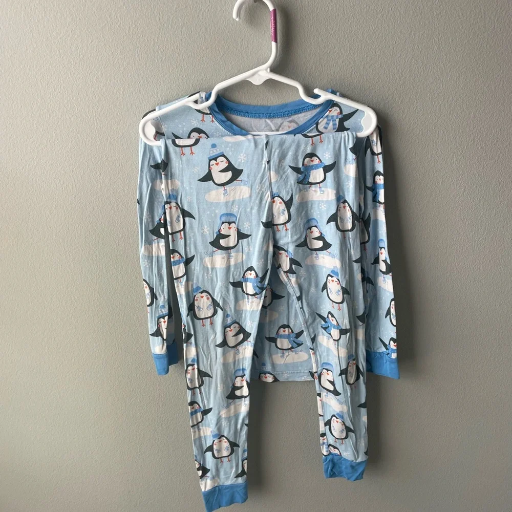 Little Sleepies Penguins Bamboo Two Piece Pajama Set